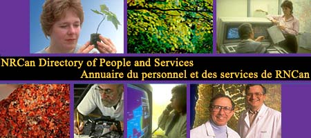 NRCan Directory of People and Services / Annuaire du personnel et des services de RNCan