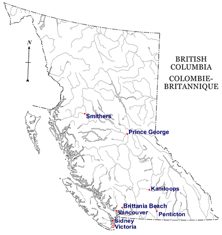 map of British Columbia